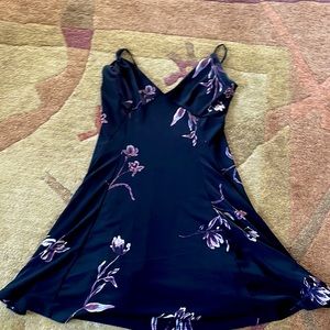 Black dress with flowers